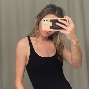 Garage Black Simple Sleek Black XS Bodysuit